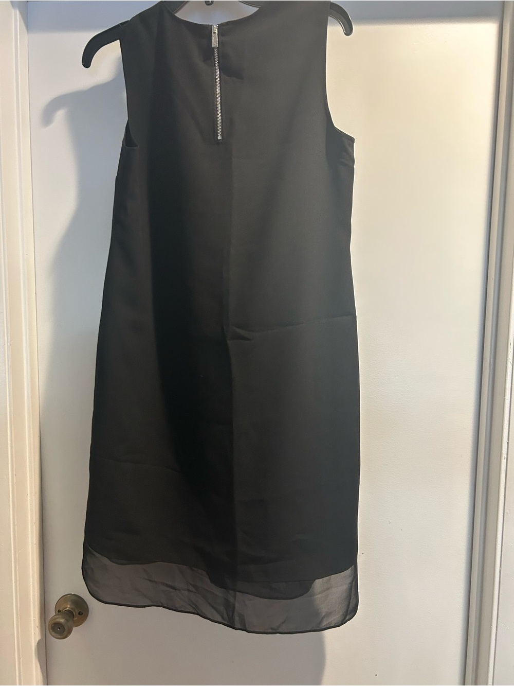 Vince Camuto Black Sleeveless Midi Sheath Dress - Picture 3 of 4